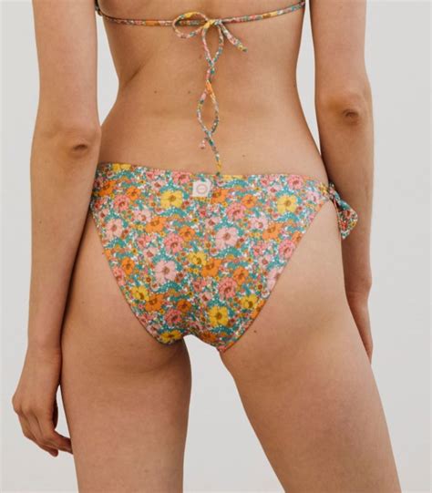 Top De Bikini Multiposici N Con Estampado Floral