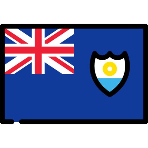 Anguilla Flags Rectangular Icon