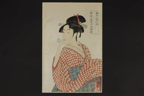 Woodblock Print Reprint Paper Kitagawa Utamaro Catawiki