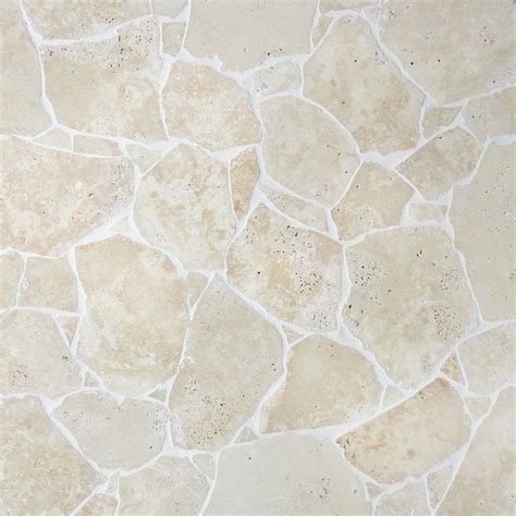 Classic Light Travertine Crazy Pave Stone Wall Cladding Crazy