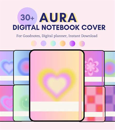 Aura Digital Notebook Covers For Goodnotes And Notability Digital