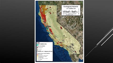 A MAP OF THE GEOLOGICAL HAZARDS OF CALIFORNIA