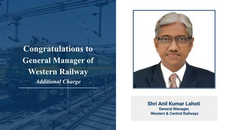 Anil Kumar Lahoti named as next railway board chairman and CEO