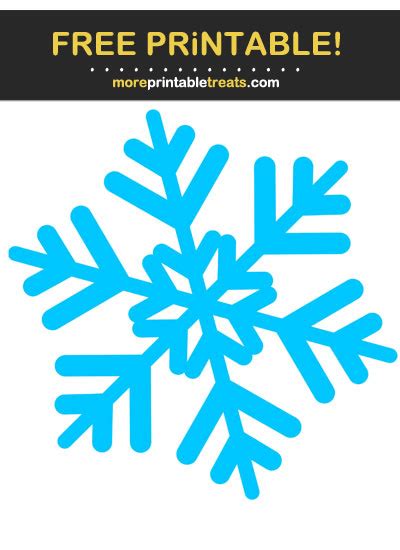 Blue Snowflake Cut Out