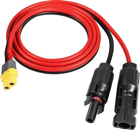 RIIEYOCA Solarstecker Auf XT60 Adapter 12 AWG Kabel XT60 Buchse