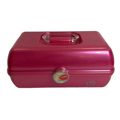 Caboodles Bags Vintagecaboodles Hot Pink Onthegogirl Makeup Case With Mirror Poshmark