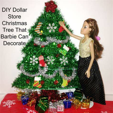 Diy Dollar Store Barbie Doll Christmas Tree That Barbie Can Decorate