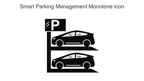 Smart Parking Management Monotone Icon In Powerpoint Pptx Png And