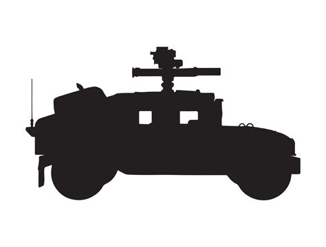 Military truck silhouette 48798523 Vector Art at Vecteezy