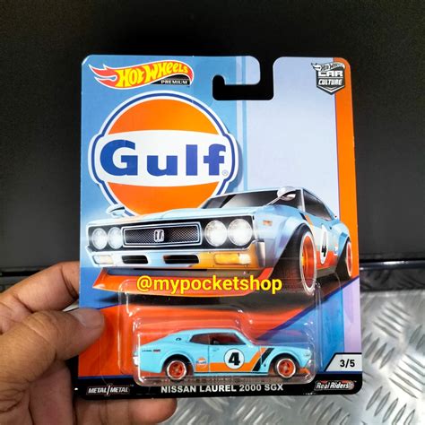 Hot Wheels Gulf Nissan Laurel Sgx Hotwheels Premium Car Culture Series Gulf