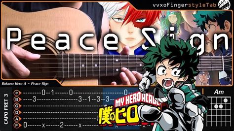 Boku No Hero Academia Season Opening Peace Sign Fingerstyle Cover