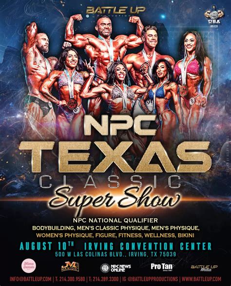 Ifbb Pro League Texas Pro Npc Texas Super Show Npc Usa Texas