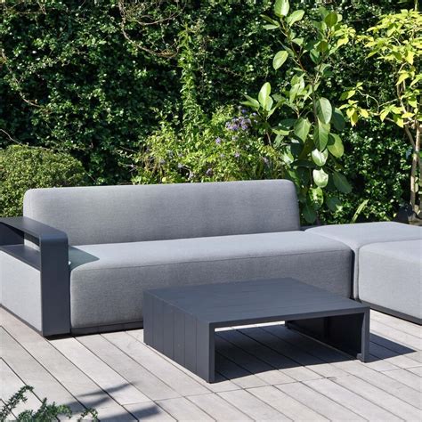 Grey Malay Deluxe Cadiz 4 Seater Sofa Lounge Set Stylish Outdoor