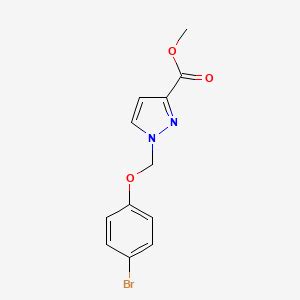 Methyl 1 4 Bromophenoxy Methyl 1H Pyrazole 3 Carboxylate S3052987