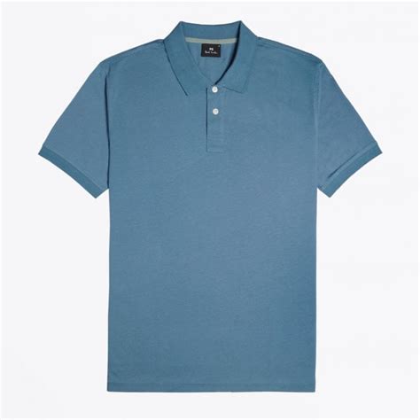 Ps Paul Smith Organic Cotton Polo Shirt Blue Mr And Mrs Stitch