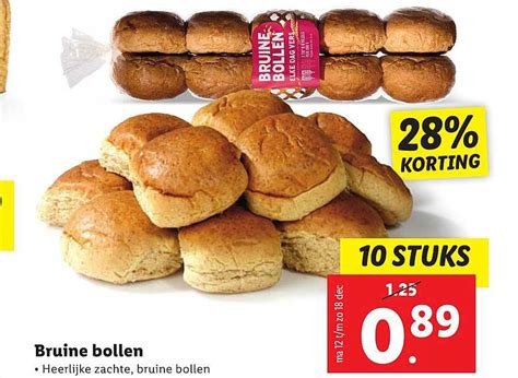 Bruine Bollen Aanbieding Bij Lidl Folders Nl