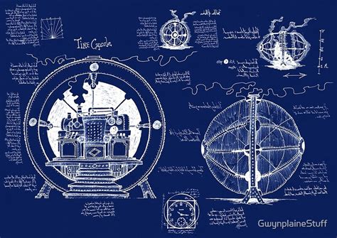 "Time Machine Blueprints" Posters by GwynplaineStuff | Redbubble