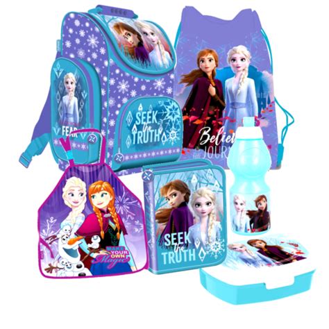 FROZEN Elsa EISKÖNIGIN 6Teile Set SCHULRANZEN RANZEN FEDERMAPPE TASCHE