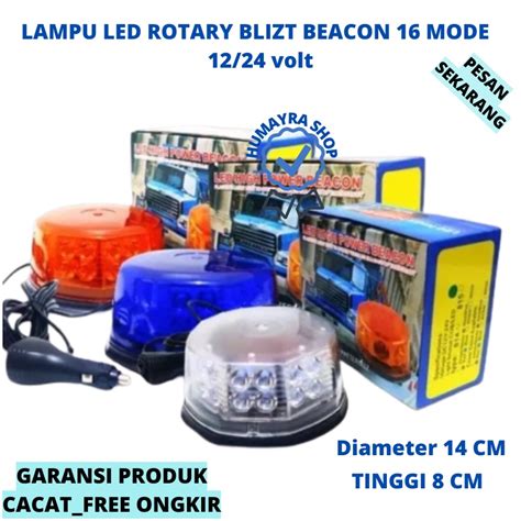 Jual Lampu Rotary Rotari Led Blitz 16 Mode Mobil Truck Truk Canter Hino