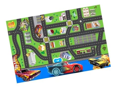 Tapete Ilustrativo Pista Carrinho Hot Wheels 0 60x1 20m MercadoLivre