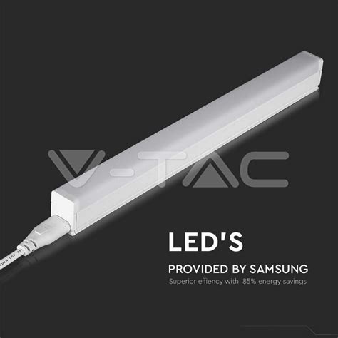 LED Fixtures 4W LED Batten Fitting Square SAMSUNG Chip T5 30cm 4000K