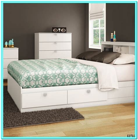 Full Size Bed Frames With Storage Drawers Bedroom Home Decorating