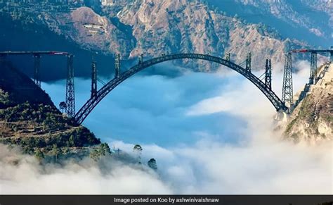 Viral: Stunning Pics Of The World's Highest Railway Bridge In Jammu And ...