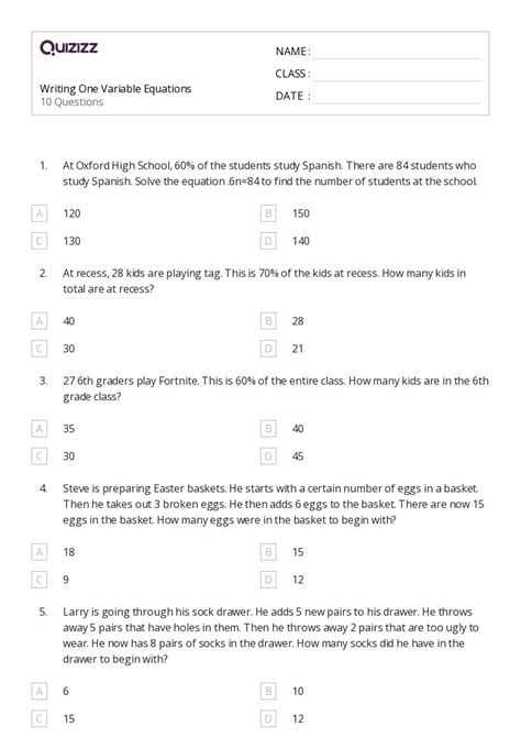 Free Variable Worksheet 5th Grade Download Free Variable Worksheet 5th Grade Png Images Free