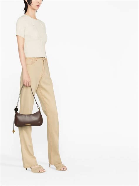 Jacquemus Beige Le Raphia La Maille Bikini T Shirt In Avorio ModeSens