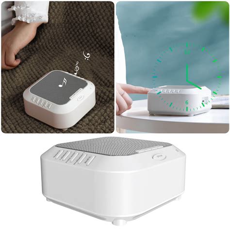 Linjieee White Noise Machine Sleep Instrument Atmosphere With Sleep Night Light Button Play