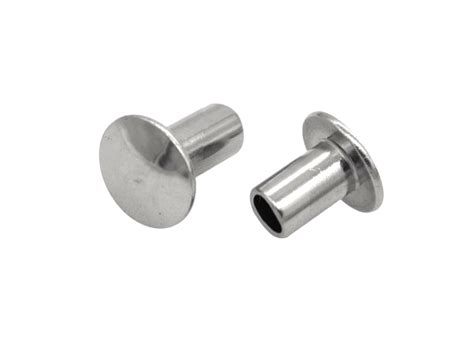 Pack Of Nickel Plated Steel Inch Truss Head Rivets Semi