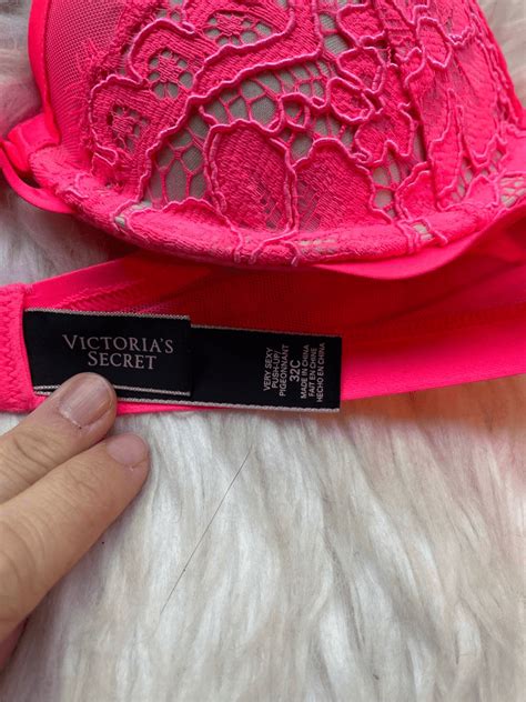 Victoria Secret Very Sexy Neon Pink Lace Push Up Bra … Gem