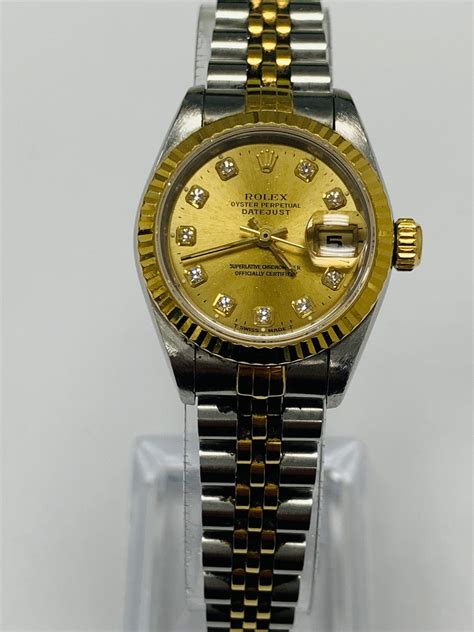 Rolex Lady Datejust 26mm Aftermarket Champagne Dial Two Tone Jubilee B Grailzee