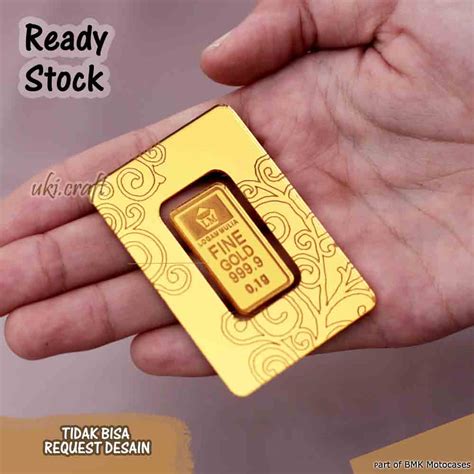 Certicard Cover Replika Dummy Emas Bahan Akrilik Mirror Gold Cermin