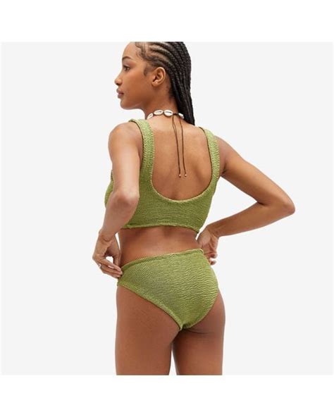 Hunza G Juno Bikini In Green Lyst