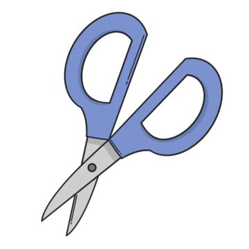 Simple Scissor Stationary Hand Drawn Design Back To School Office