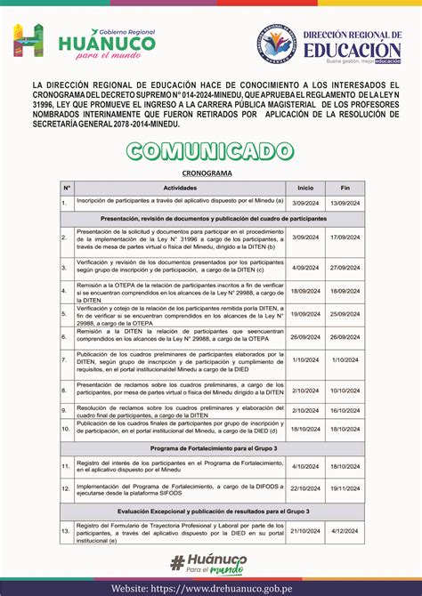 Direccion Regional De Educacion Huanuco