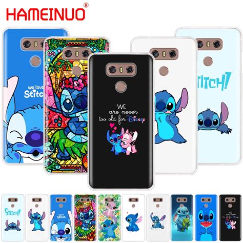 HAMEINUO Cute Cartoon Lilo Stitch Case Phone Cover For LG G7 Q6 G6 MINI