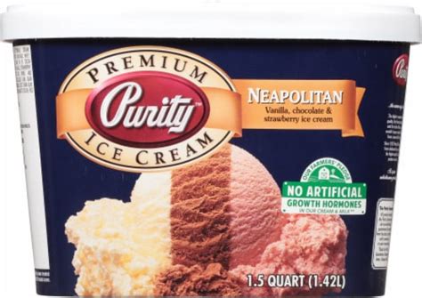 Purity Premium Neapolitan Ice Cream Tub 48 Oz Kroger