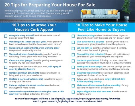 20 Tips to Prepare for Selling this Spring