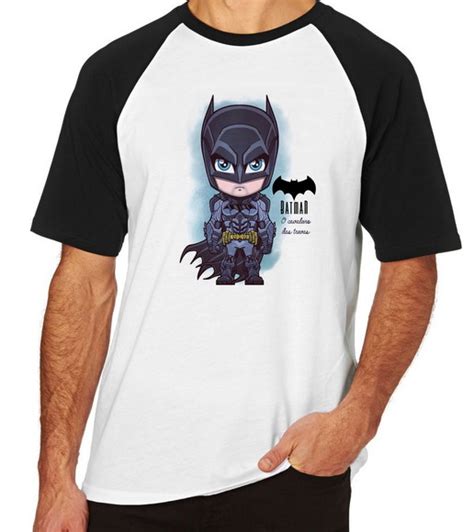 Camiseta Raglan Blusa Batman super Herói Morcego Elo7