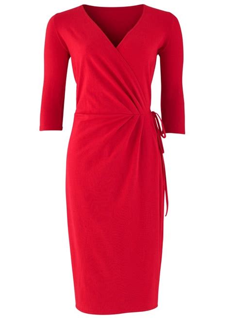 Red Wrap Dress Picture Collection