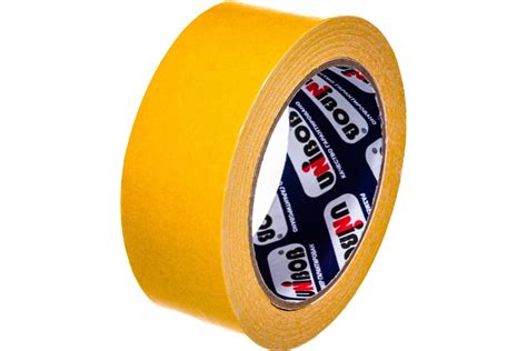 Двухсторонняя клейкая лента UNIBOB 38 мм х 25 м полипропилен 214983 ...