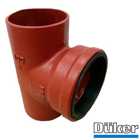 Тройник чугунный канализационный WC Duker SML 88° 100/100 мм купить в ...