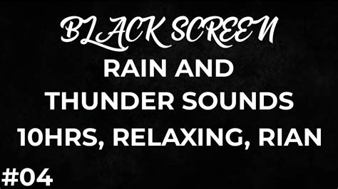 Black Screen Rain Sound For Sleeping Relaxing Insomnia Sleep Better