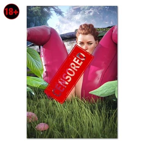 Anime Girl Poster Nude Art Sexy Naked Anime Girl Art Etsy