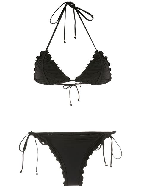 Amir Slama Ripple Effect Bikini Set Farfetch