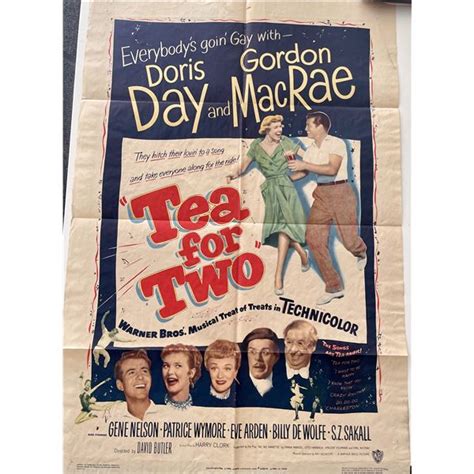 Tea for Two 1950 vintage movie poster