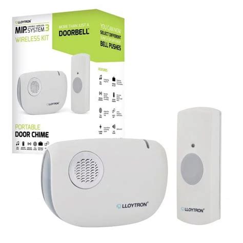 LLOYTRON MIP3 Wirefree Doorbell Kit With Battery Operated Chime