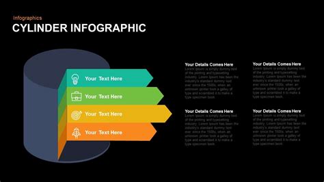 Infographic Cylinder PowerPoint Template And Keynote Slide